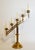 Large Mid 20th Century Articulating Gilt Brass Candelabra For Sale - Image 9 of 12