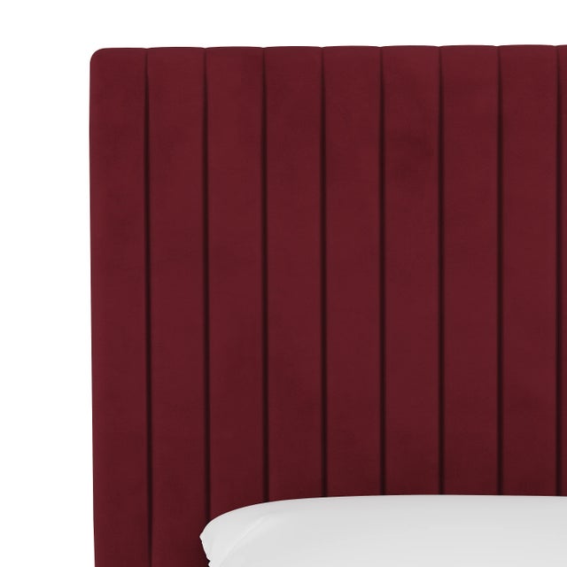 Spritely Home Margaux Bed in Berry Classic Velvet, California King For Sale - Image 4 of 6