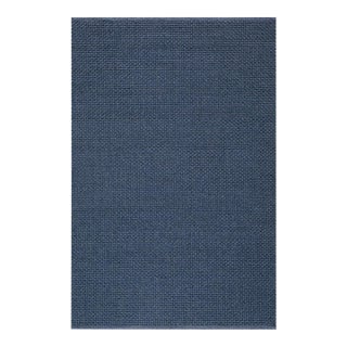 Driftwood Handmade Rug Navy Blue 6x9 For Sale