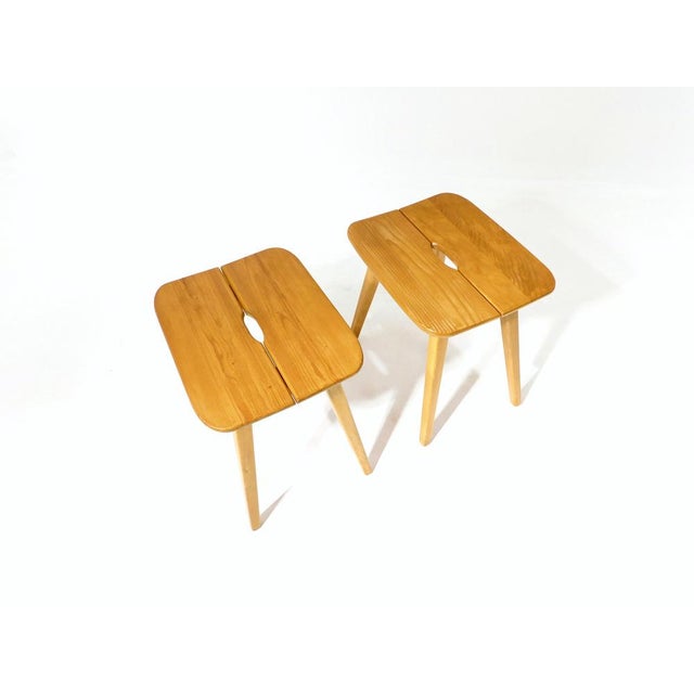 Vintage Swiss Stool by Jacob Müller, 1944 For Sale - Image 4 of 15
