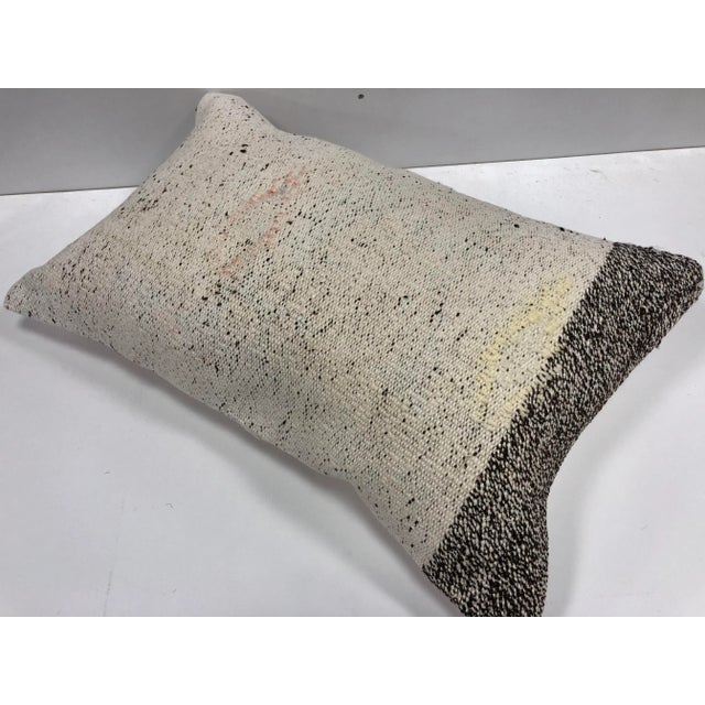 Tribal Vintage Turkish Kilim Handmade Lumbar Pillow Cover For Sale - Image 3 of 6