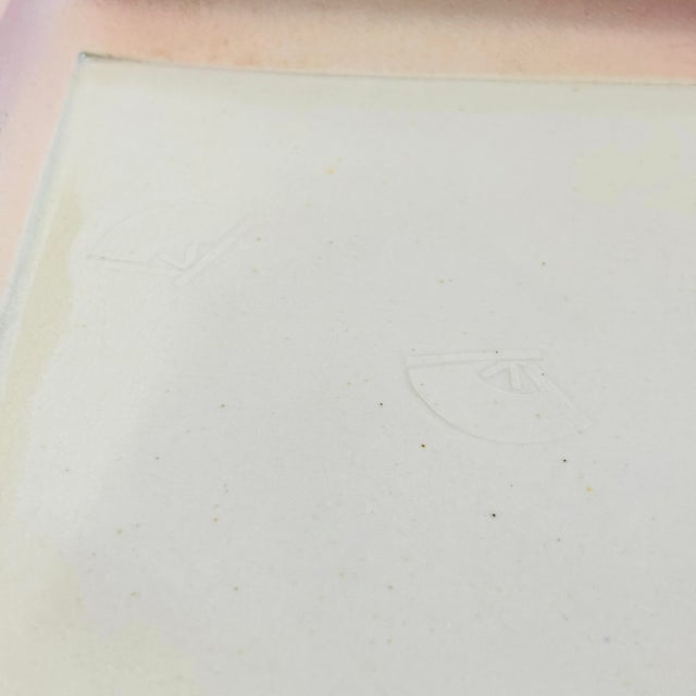 Kazuo Takiguchi Pottery Square Plate For Sale - Image 10 of 12