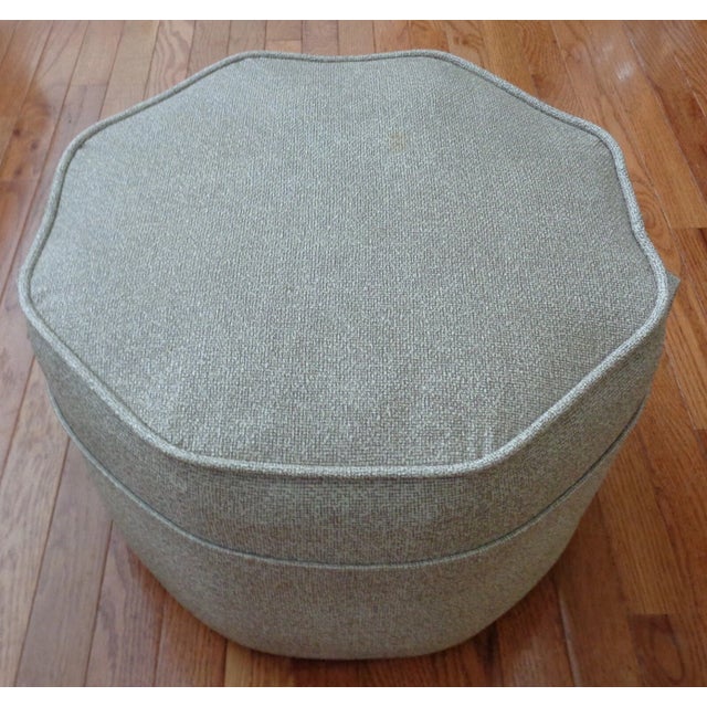Add authentic vintage charm to your space with this Mid-Century Modern octagon ottoman footstool from the 1960s. Featuring...