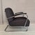 Vintage Tubular Steel Cantilever Armchair in Black Upholstery, 1930s For Sale - Image 4 of 12