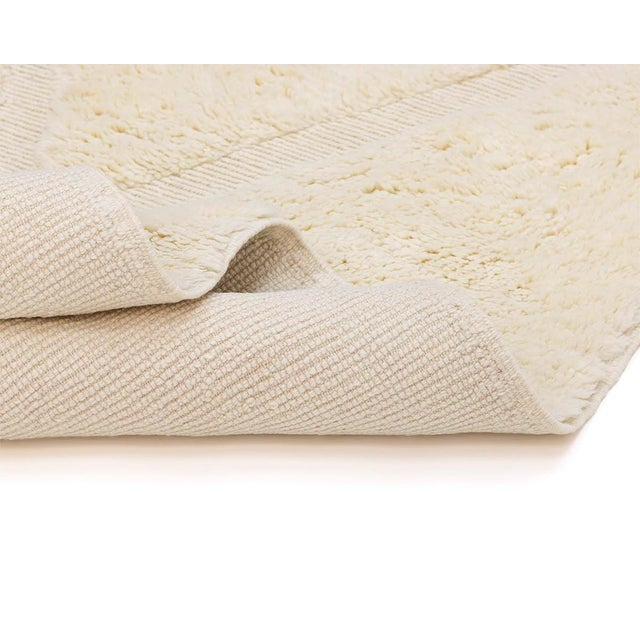 Textile Hand-Knotted Wool Rug by Azele Studio For Sale - Image 7 of 9