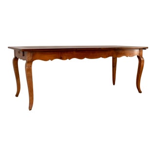 19th Century French Cherry Farm Table For Sale