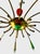 Large Italian 12 Arm Spider Chandelier in Brass attributed to Stilnovo, Milan, Italy, 1950s For Sale - Image 3 of 6
