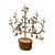 Vintage, Italian tole espalier, espaliered fruit (apple) tree. Features an espaliered tree, adorned with apples, blossoms...