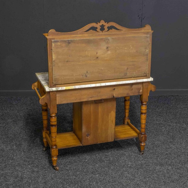 Edwardian Ash Washstand, 1890s For Sale - Image 4 of 18