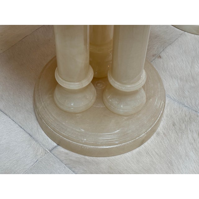 Neoclassical Alabaster Pedestals, Pair For Sale - Image 12 of 12