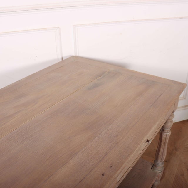 French Bleached Drapers Table For Sale - Image 11 of 13