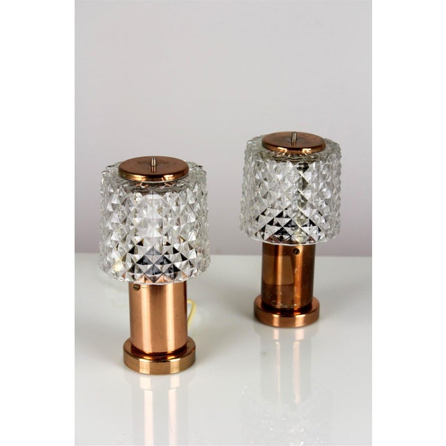 1970s Copper Table Lamps from Kamenicky Senov, 1970s, Set of 2 For Sale - Image 5 of 13