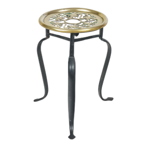 Late 19th Century Victorian Brass Round Trivet
