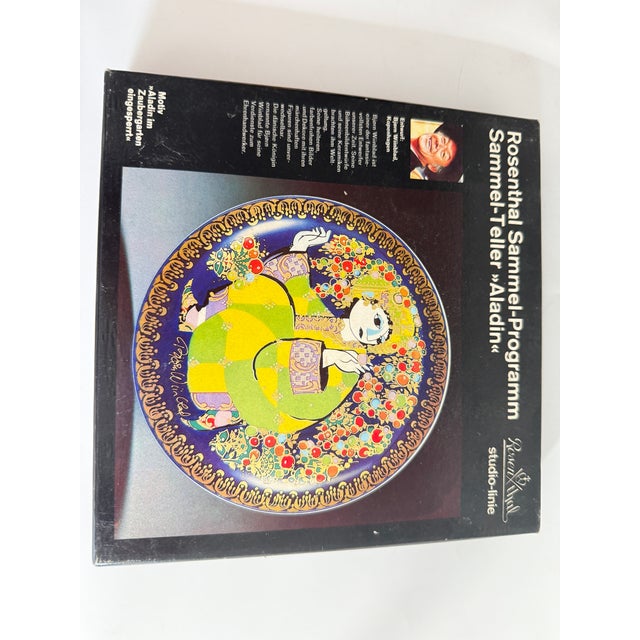 1990s Aladdin Trapped in the Magic Garden Collector's Plate by Bjørn Wiinblad for Rosenthal Germany, 1970s For Sale - Image 5 of 6