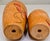 Red Vintage Hand‑Painted Kokeshi Doll Pair – Autumn Leaf Motif For Sale - Image 8 of 9
