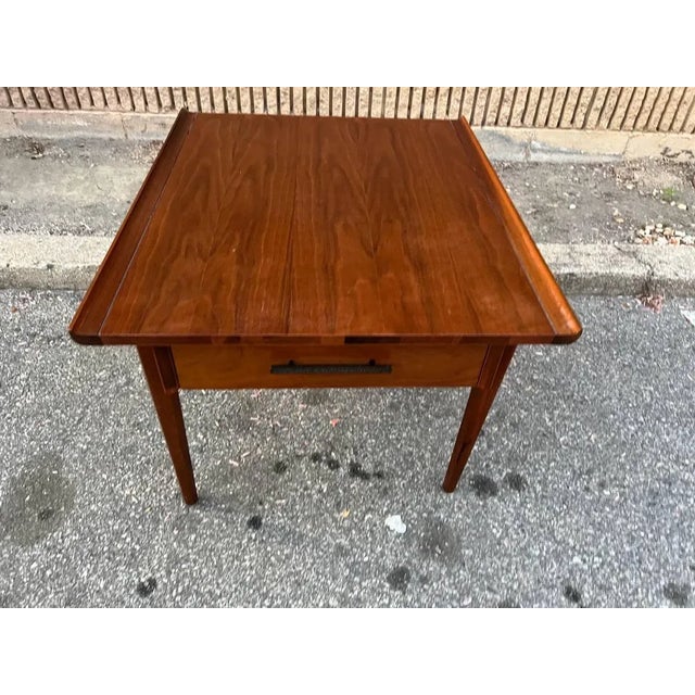 Mid 20th Century Mid Century Walnut Curved Edge Side Table