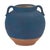 Bring timeless elegance to your home with this 7" Blue Ceramic Urn Vase featuring warm terra cotta accents. Whether placed...