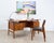 1960s omann jun model 75 desk, made in denmark. A classic, elegant desk in danish design with harmonious, organic shapes....