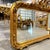 Glass 1980s French Style Gold Wall Mirror with Gold Leaf Details For Sale - Image 7 of 10