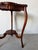 Vintage Carved Mahogany Wood Scalloped End Table With Lower Shelf For Sale - Image 12 of 12
