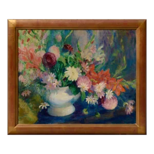 1920s Spring Floral Still Life Oil Painting by Elizabeth Fitzgerald Forbes (Dallam), Framed