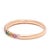 Multi-Color Sapphire Band Ring, 14k Rose Gold, Ring Size 5.75, Stackable For Sale - Image 4 of 6