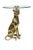 Gold Hollywood Regency Leopard Side Table in Bronze For Sale - Image 8 of 8