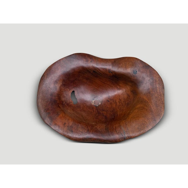 Andrianna Shamaris Sculptural Rare Ancient Teak Wood Bowl For Sale - Image 18 of 18