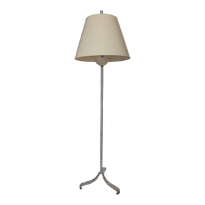 Pair of Urban Electric Co Brushed Metal Floor Lamps