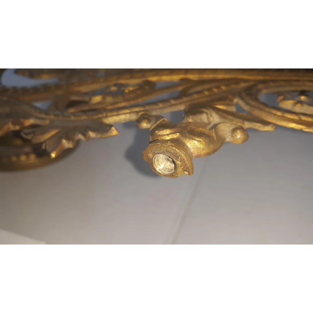 Early 20th Century Early 20th Century Hollywood Regency Style Gilded 7 Lights Walls Sconce For Sale - Image 5 of 9