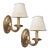 1990s Regency Style Paul Ferrante White Gold Giktwood Sconces - a Pair For Sale