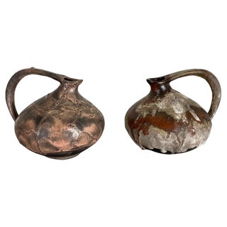 Pottery Vases 313 by Kurt Tschörner for Ruscha, Germany, 1960s, Set of 2 For Sale