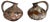 Pottery Vases 313 by Kurt Tschörner for Ruscha, Germany, 1960s, Set of 2 For Sale