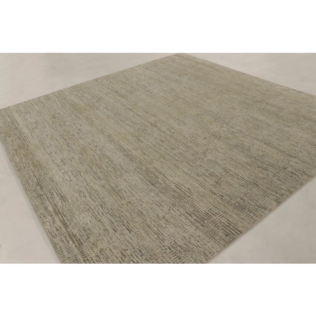 Contemporary Contemporary Square Textural Rug in Beige Hues, by Rug & Kilim, India For Sale - Image 3 of 10