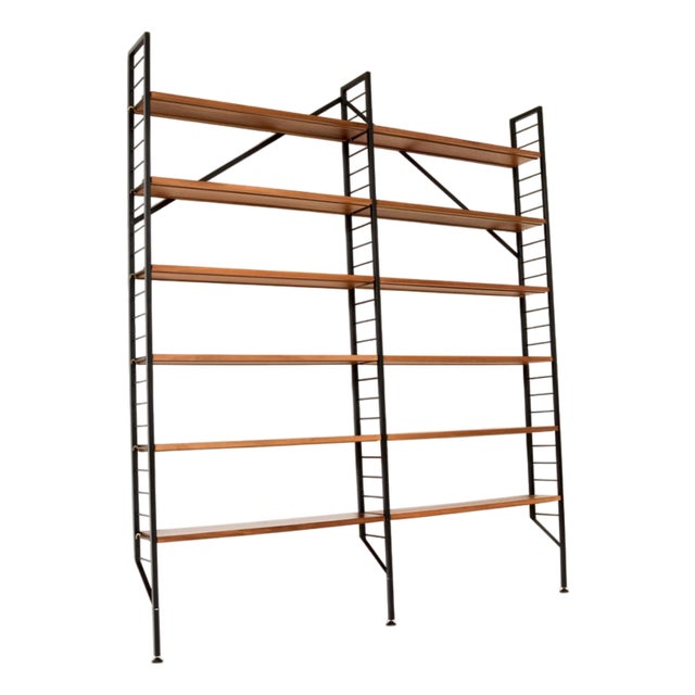 Vintage Teak Ladderax Bookcase from Staples Cricklewood, 1960 For Sale