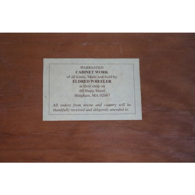 Wood Eldred Wheeler Hepplewhite Cherry & Tiger Maple Huntboard For Sale - Image 7 of 8