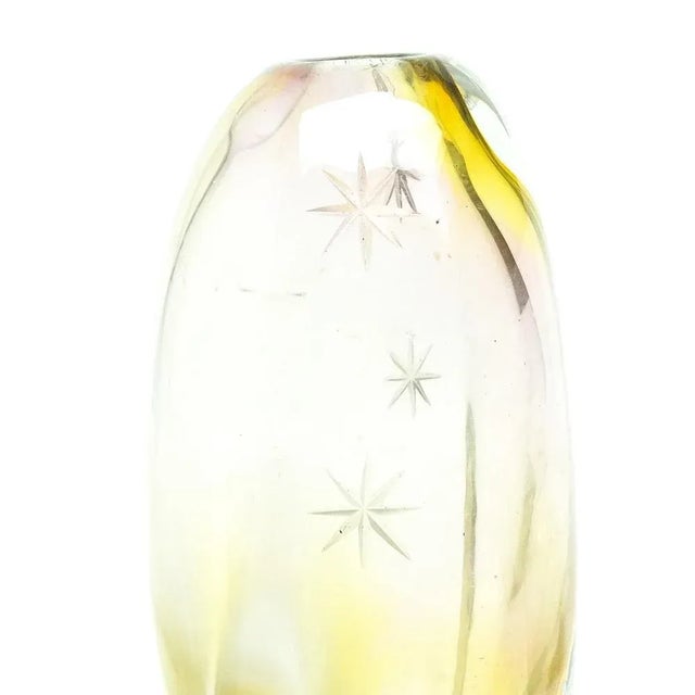 Mid-Century Modern Vase by Hanna Machanovska for Mstisov Glassworks, Czechoslovakia, 1960s For Sale - Image 3 of 9