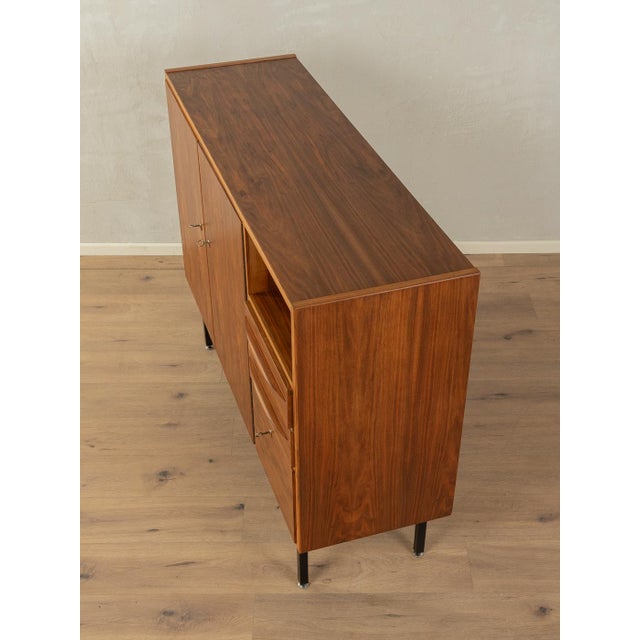 Vintage Walnut Veneer Highboard, 1960s For Sale - Image 4 of 9