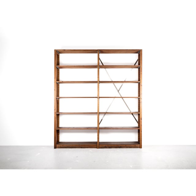1920s Large Modular Pine Wall Unit, 1920s For Sale - Image 5 of 18