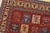 Gabbeh Rug 5′ X 6’4” Red Wool Vintage Tribal Hand-Knotted Oriental Carpet For Sale In Philadelphia - Image 6 of 14