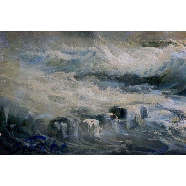 "№Vern 1453 *** ABOUT THIS PAINTING *** * TITLE: ""Night sea"" * ARTISTS: Zebek Vladimir Evgenievich * SIZE: 35x50...