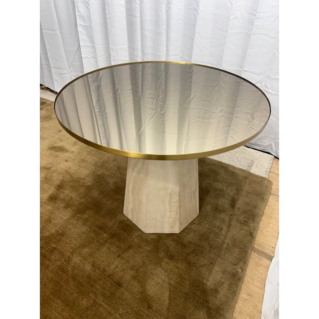 Arhaus Sculptural Stone Pedestal Bistro Table — 38" For Sale - Image 13 of 18