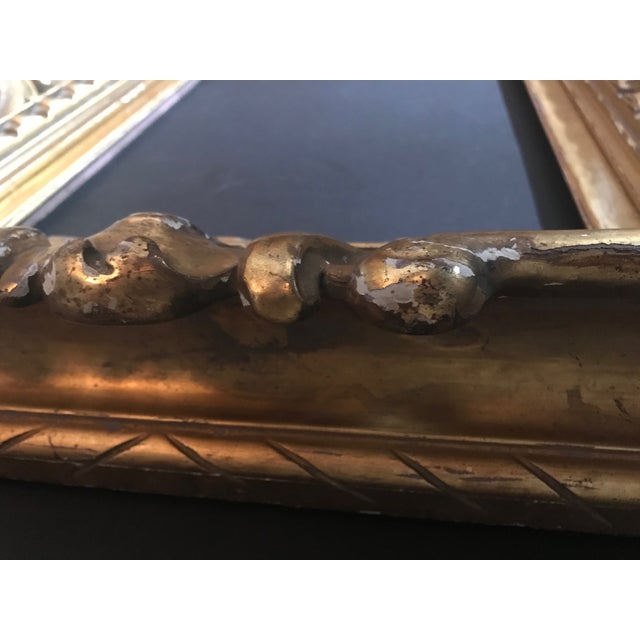 Wood Venetian Sansovino Palatial Early Baroque Style Carved and Gilded Frame For Sale - Image 7 of 10