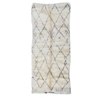 1970s Vintage Abstract Beni Ourain Rug For Sale