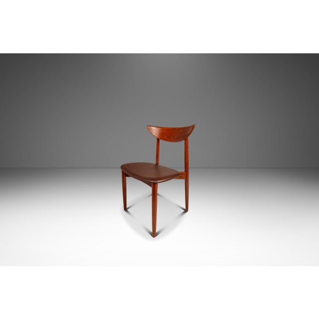 Rare Set of Six (6) Danish Mid-Century Modern Model 58 Dining Chairs in Teak by Harry Østergaard for Randers Møbelfabrik, Denmark, C. 1960s For Sale In Orlando - Image 6 of 18