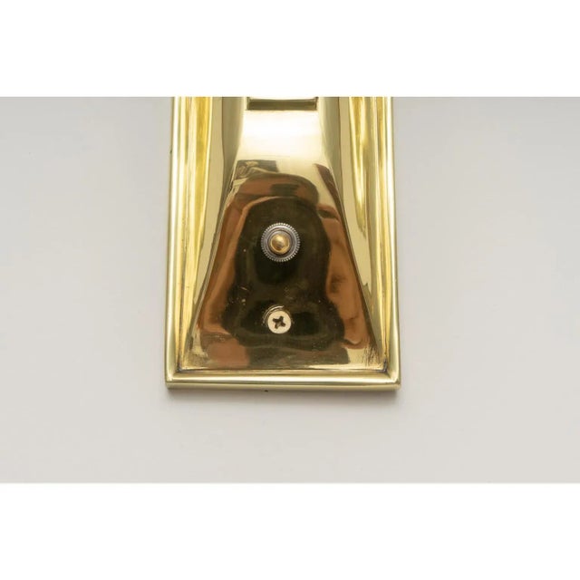 Jules Leleu Jules Leleu Style Brass Sconces - a Pair For Sale - Image 4 of 13