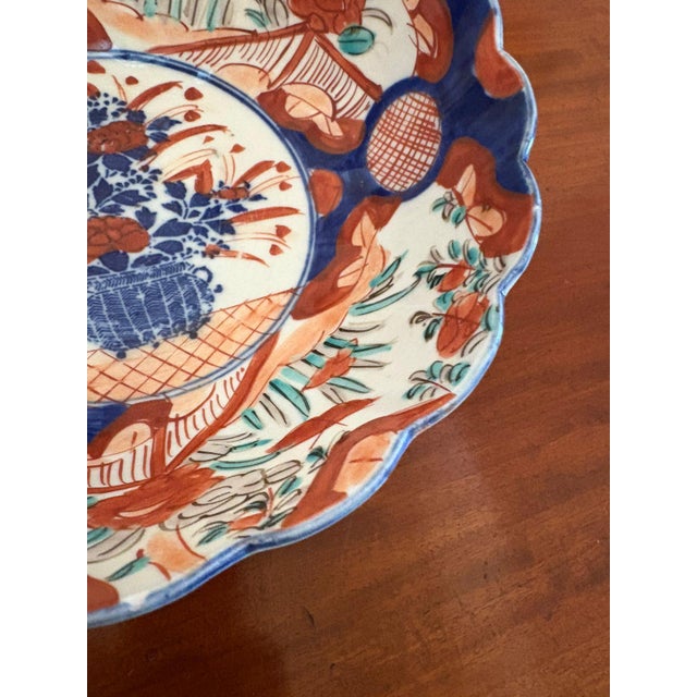 Ceramic Antique Edwardian Japanese Imari Bowl, 1900 For Sale - Image 7 of 11