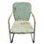 Steel Mid-century Springer Outdoor green enamel Lounge Chair. The chair features a round tubular U-shaped base that rocks...