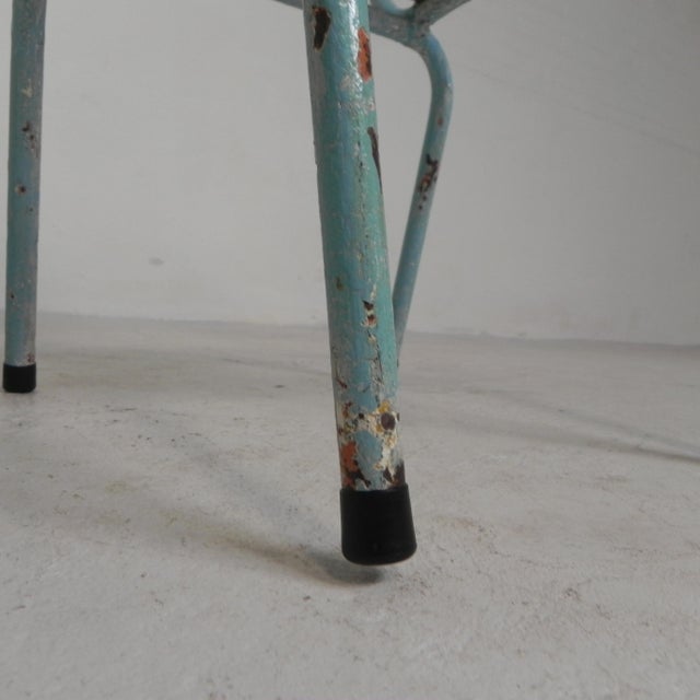 Industrial Steel Garden Chairs with Armrests, 1950s, Set of 2 For Sale - Image 17 of 18