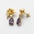 Lotus Amethyst Drop Earrings, Pair For Sale - Image 4 of 7